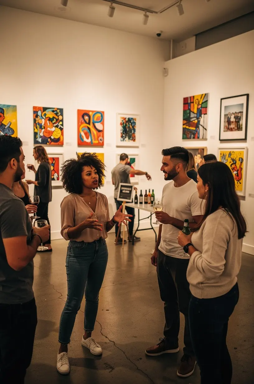 Community members sharing opinions on local services.